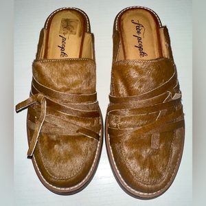Free People Calf Hyde slip on Mules